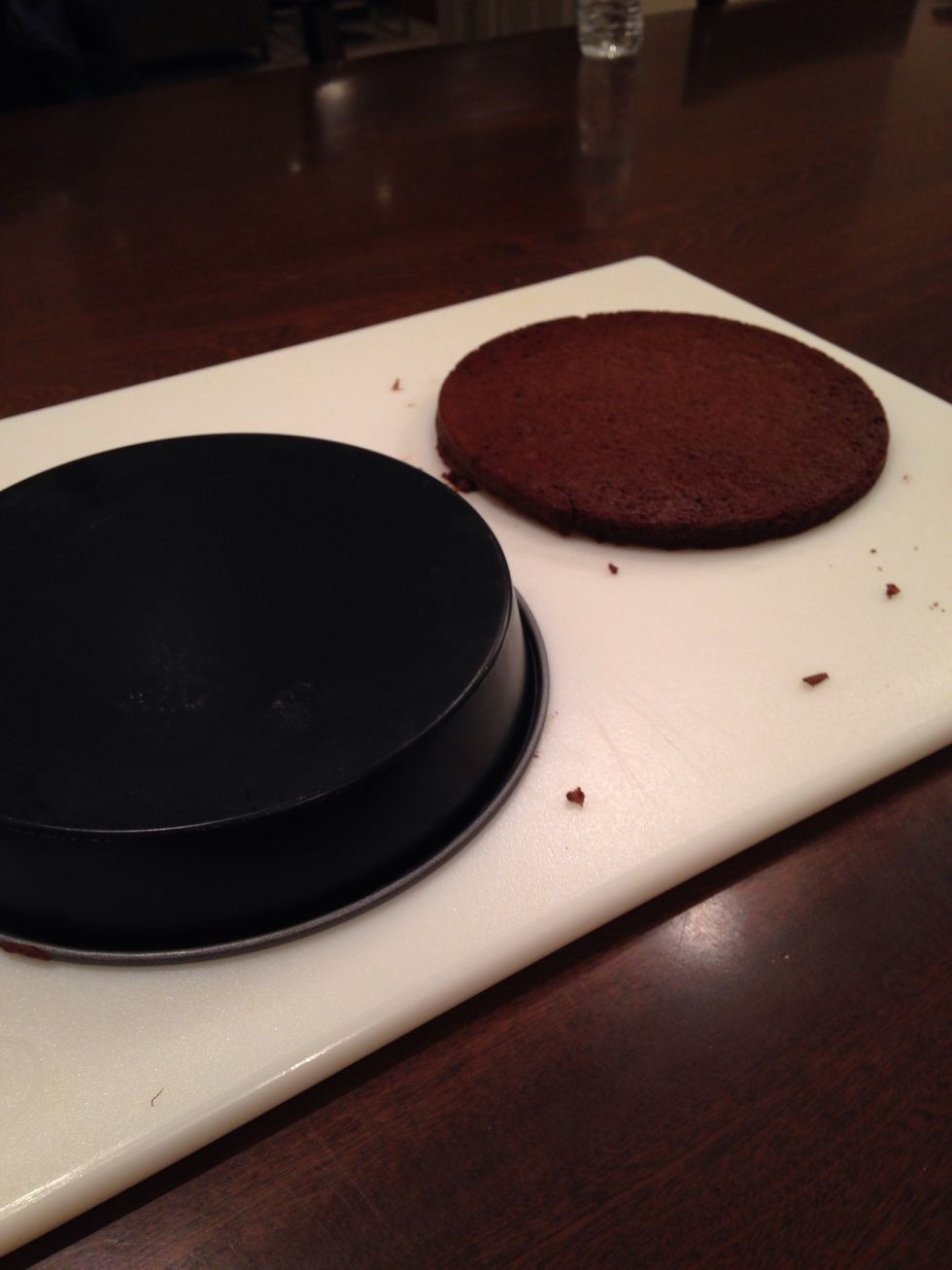 Flip over the pans and remove is the cakes can cool for 20-25minutes