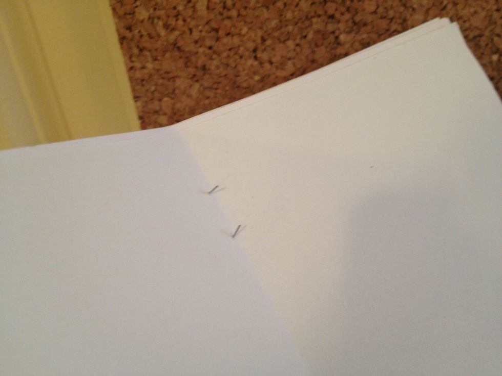 Flip over the paper.