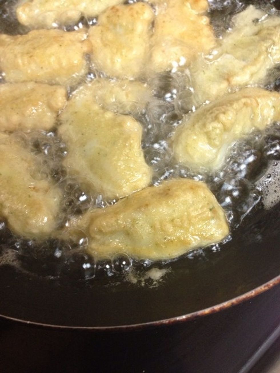 Flip over when golden brown