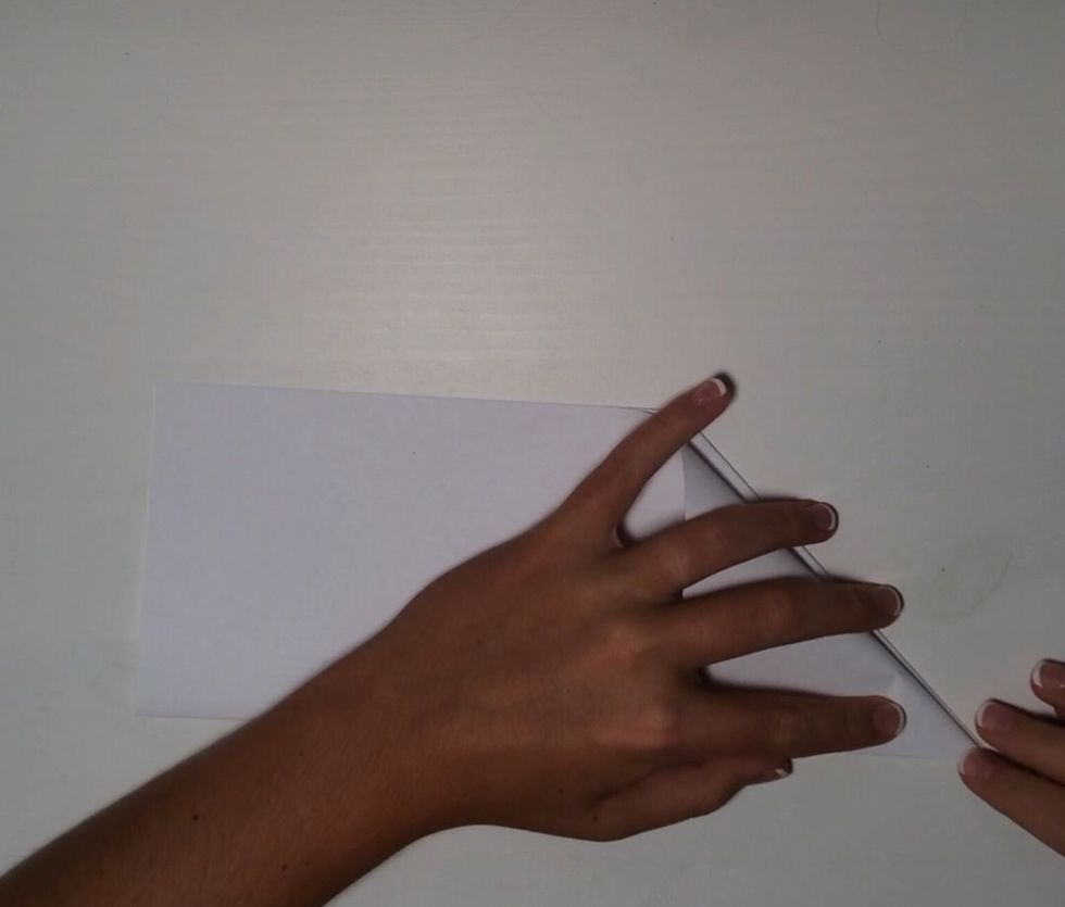 Flip paper over and repeat for the other side.