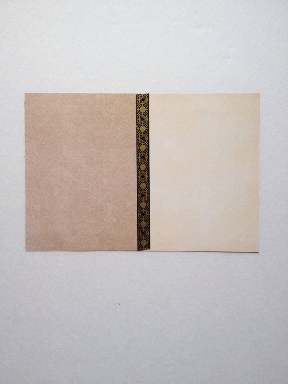 Flip paper over, and this is what the inside will look like.