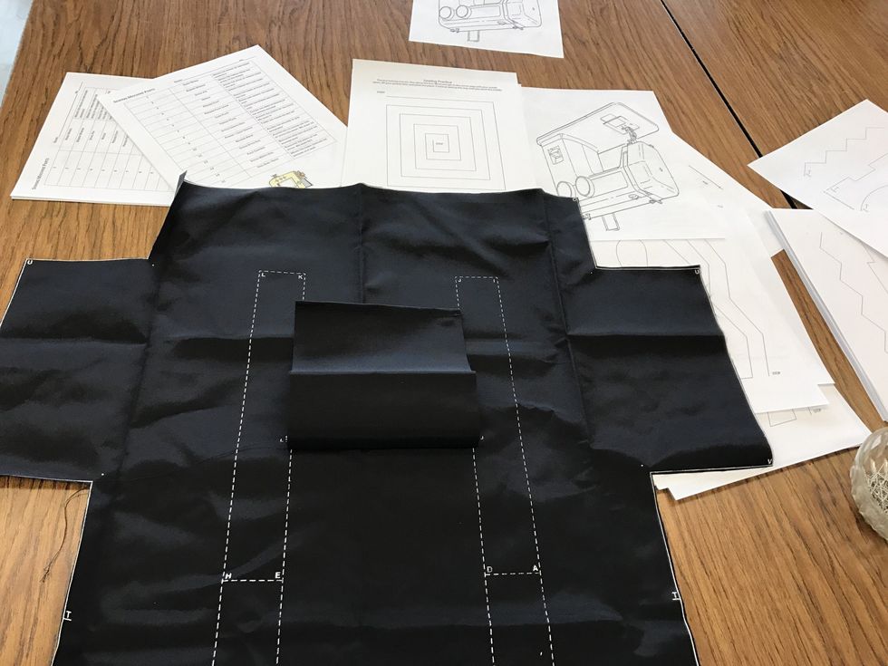 Flip pick up and pin along the sides