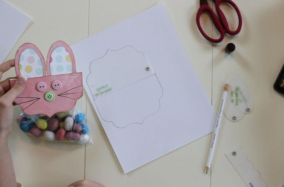 Flip the bracket and then trace it again.