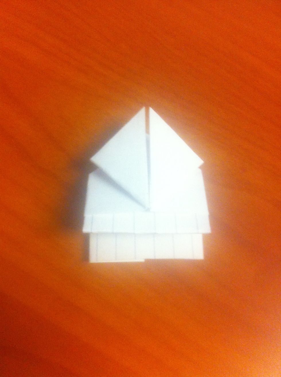 Flip the card over to its original side again.