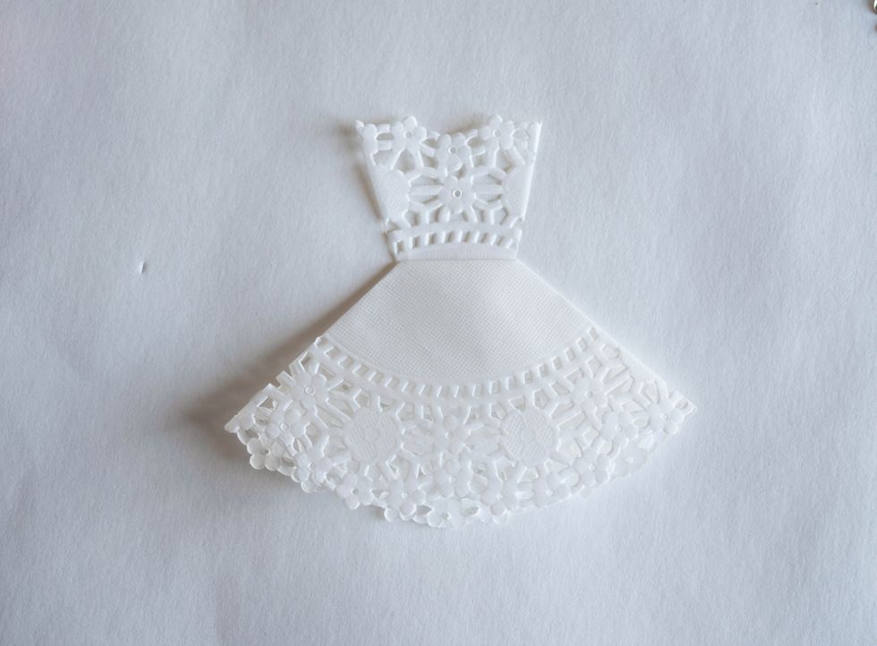 Flip the dress over and you've finished making one dress!