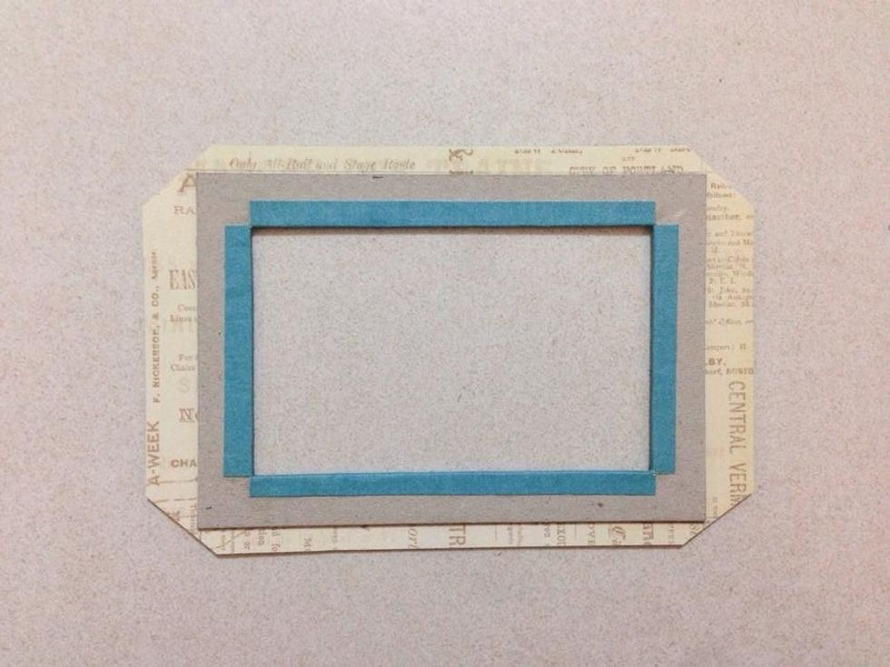 Flip the frame over and trim off the corners as shown...