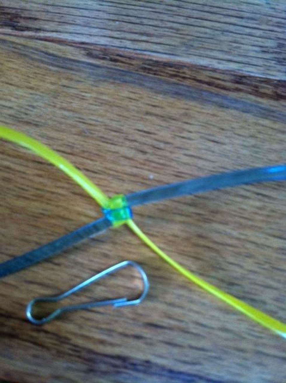 Flip the lanyard over. If you want you can make a keychain out of it.