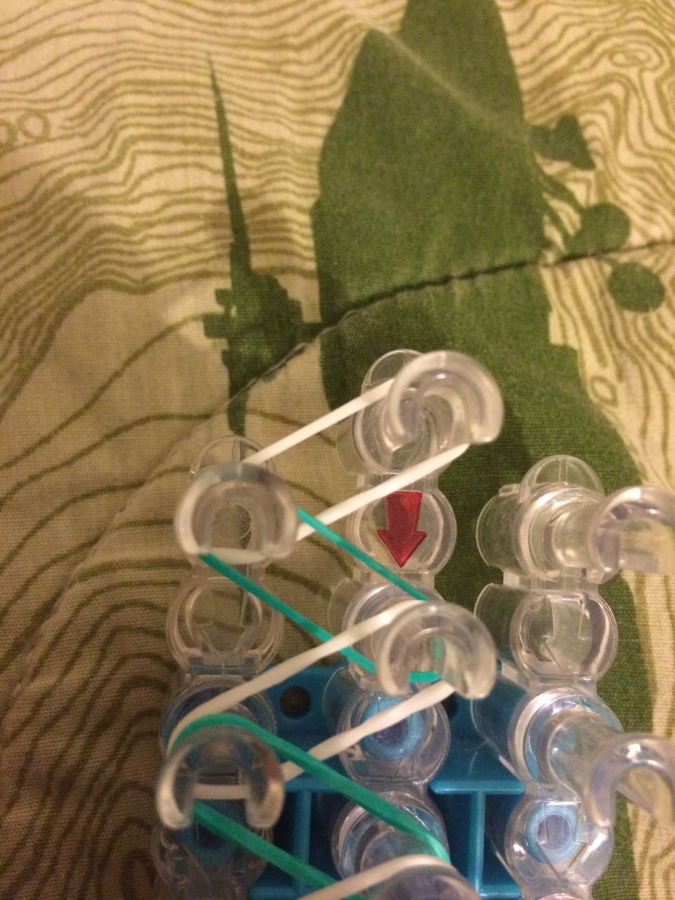 Flip the loom. The arrows should be facing you