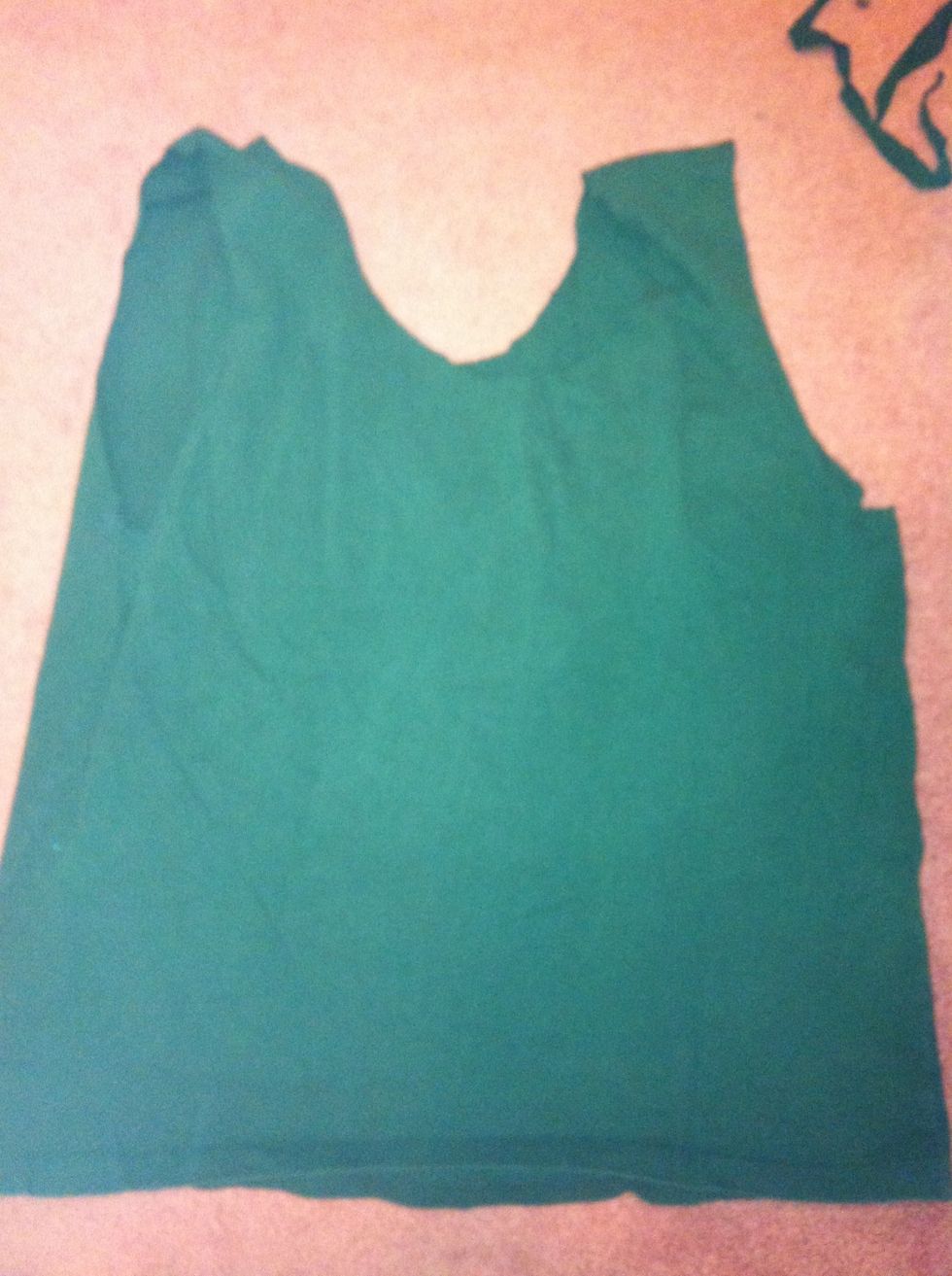 Flip the shirt over to the back