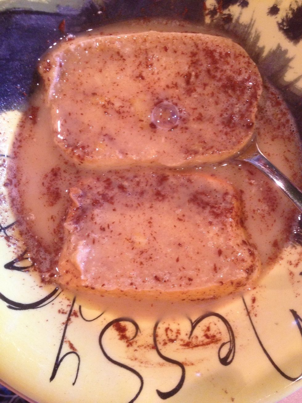 Flip the slices to coat both sides.