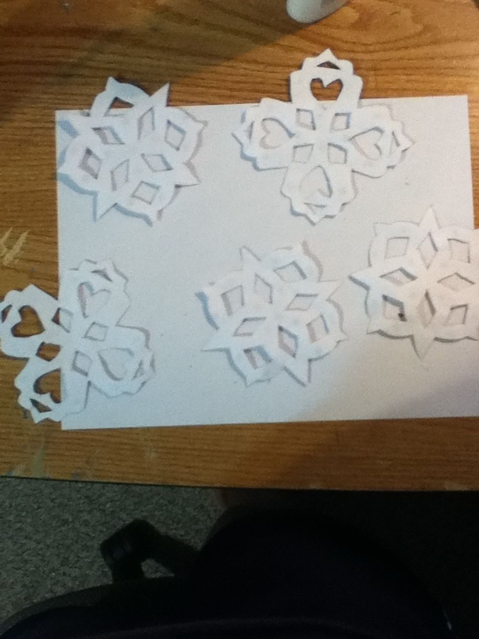 Flip them over and do the same process. This is so that when they are hanging off the ceiling, they look pretty on both sides.