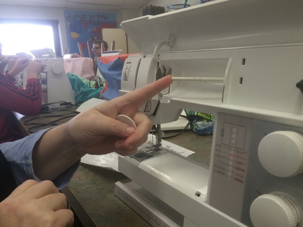 How to thread a viking sewing machine (mechanical model) B+C Guides