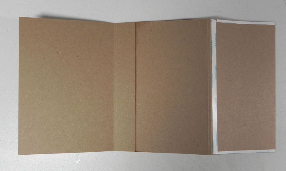 Flip your page over to attach the next page.