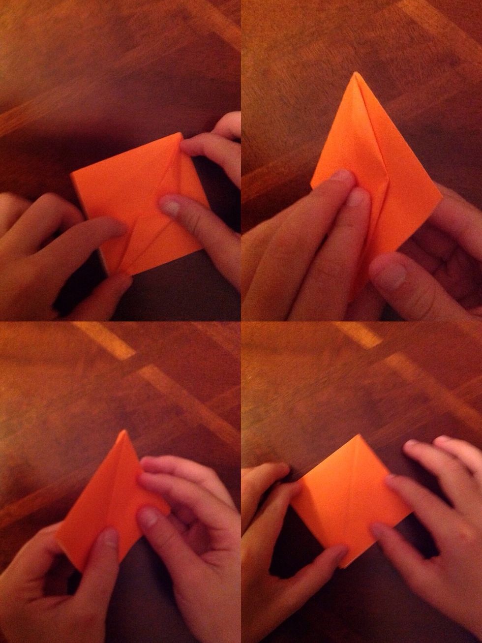 Flip your paper over to the left.