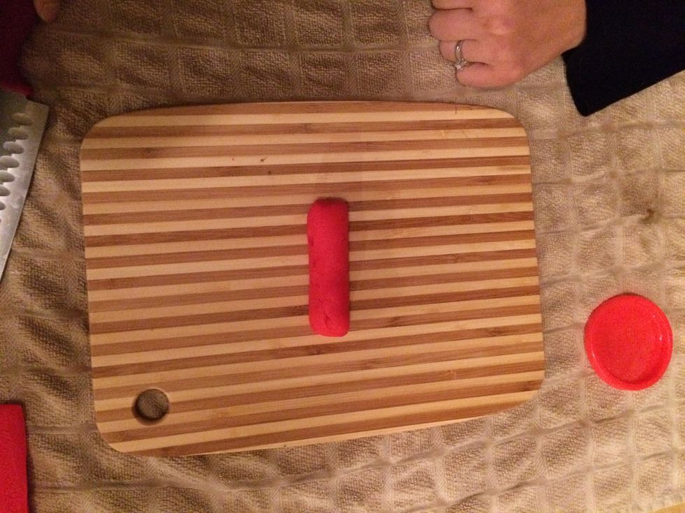 Flip your "product" onto the flat side - now it won't roll! Begin slicing PLANKS to your desired thickness.