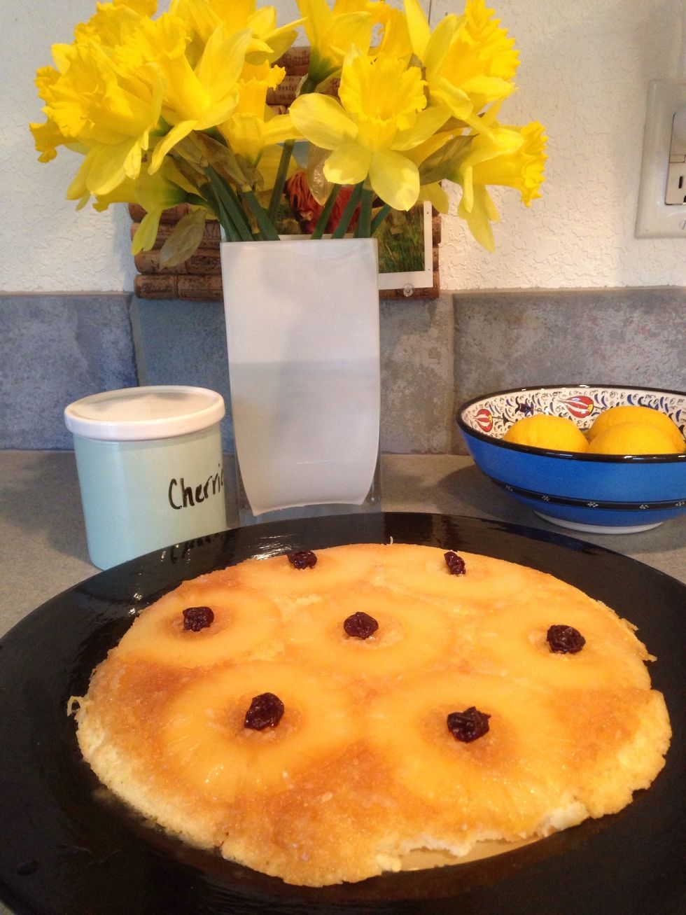 Flipped! I found my dried cherries and added those at the end.