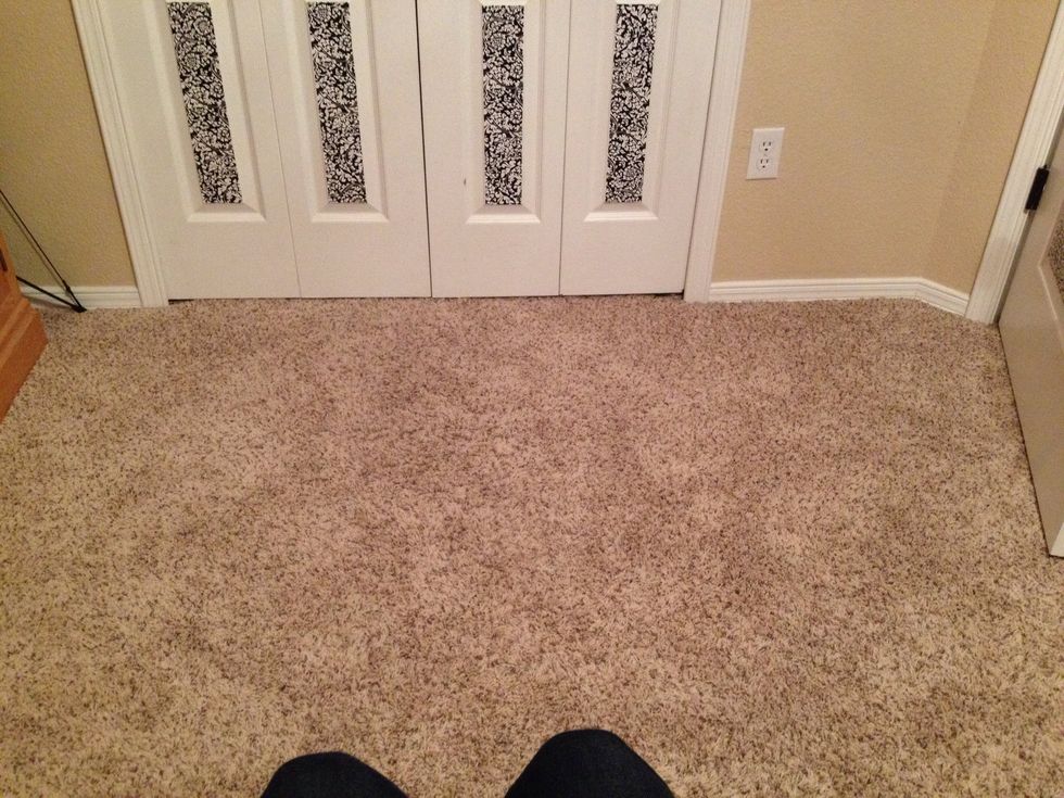 Floor is clean and vacuumed.