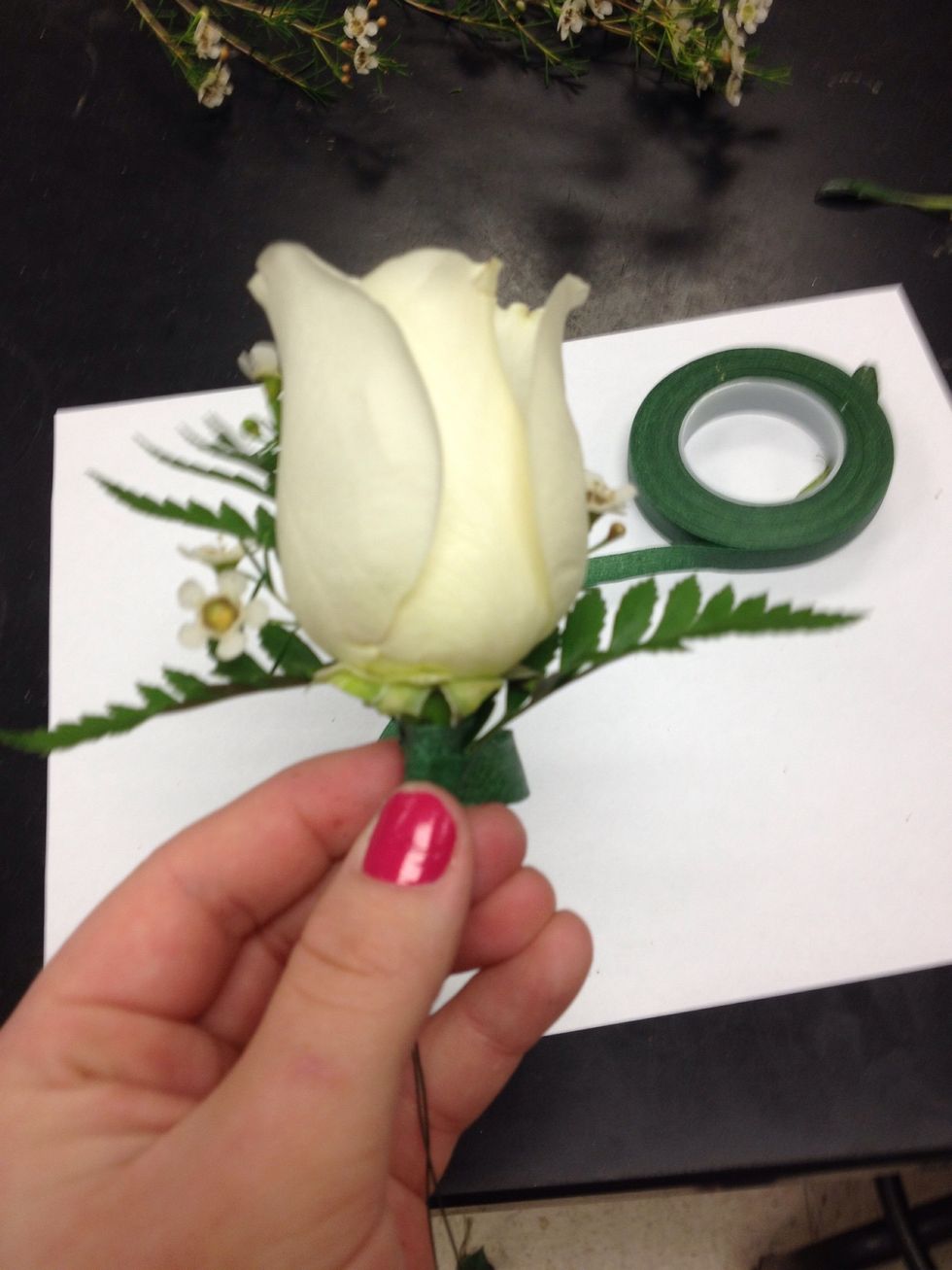 Floral tape all stems together.