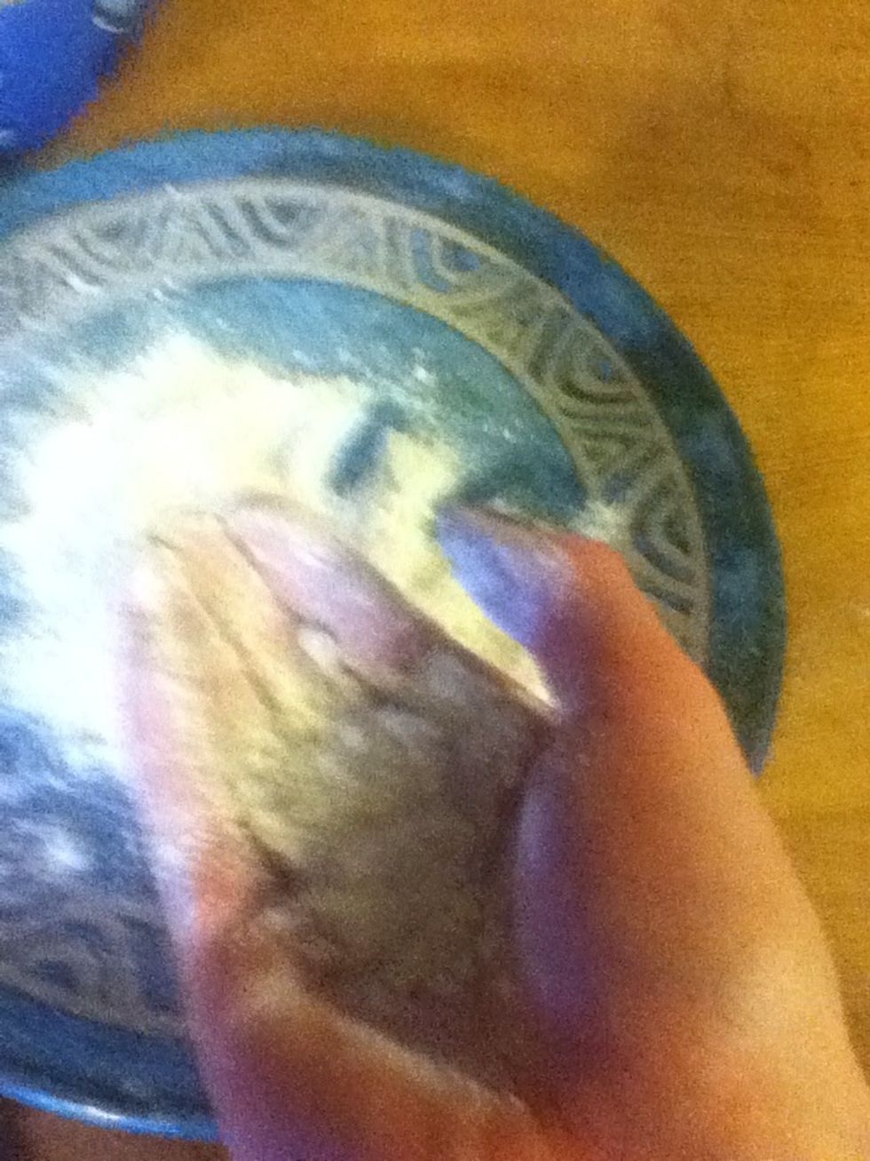 Flour hands( these were taken one handed- so just be thankful there is any pic at all)