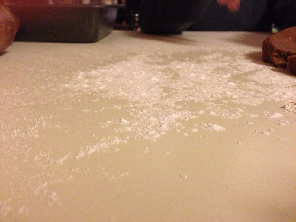 Flour your counter