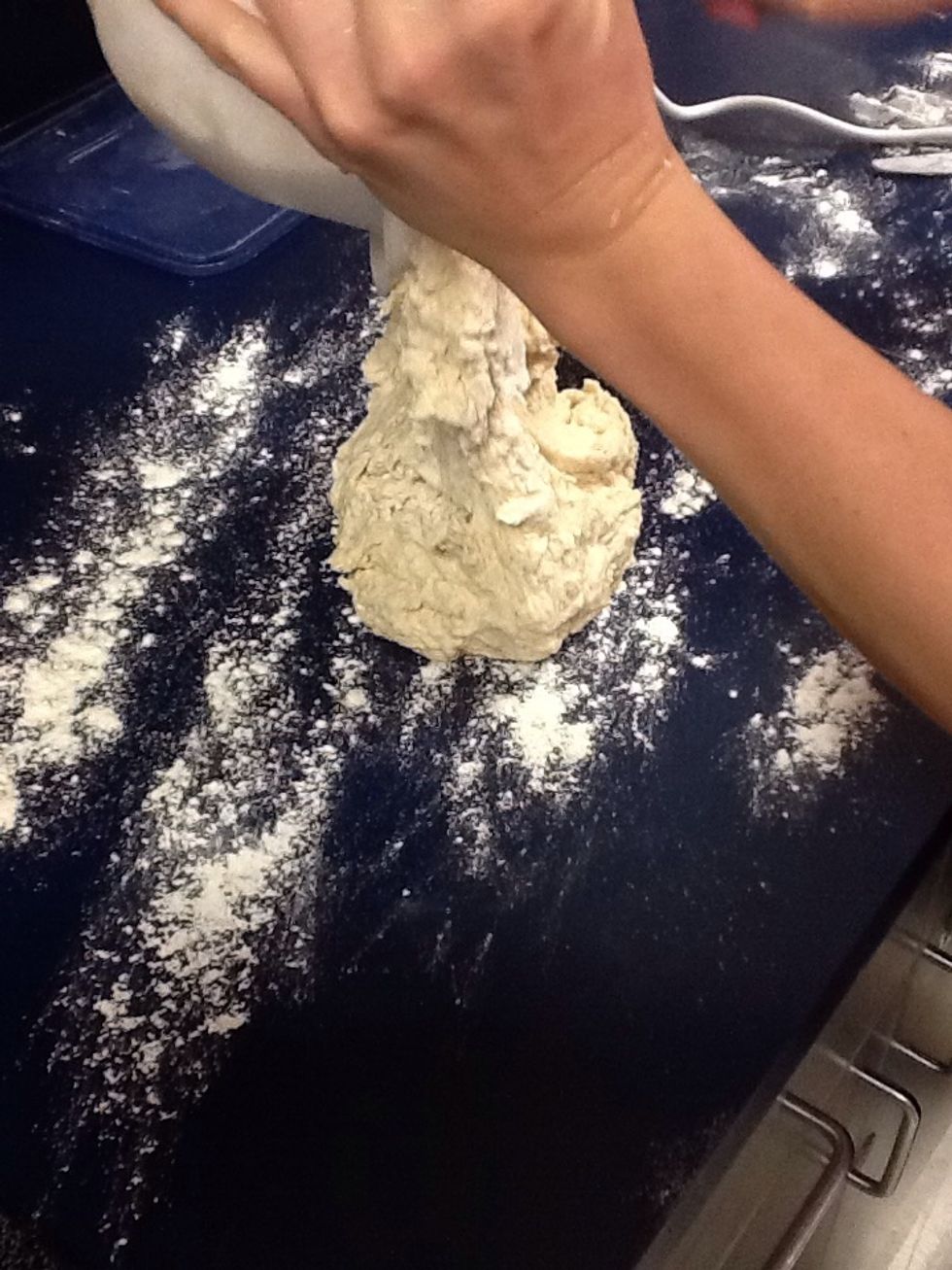 Flour your hands and knead dough for 10-15 minutes