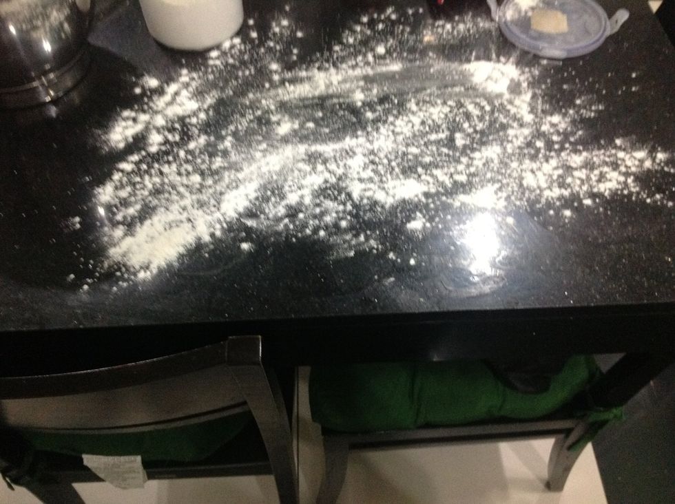 Flour your work surface well.