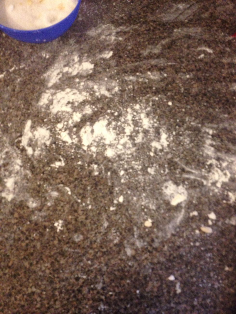Flour your workspace so the dough won't stick to the table.