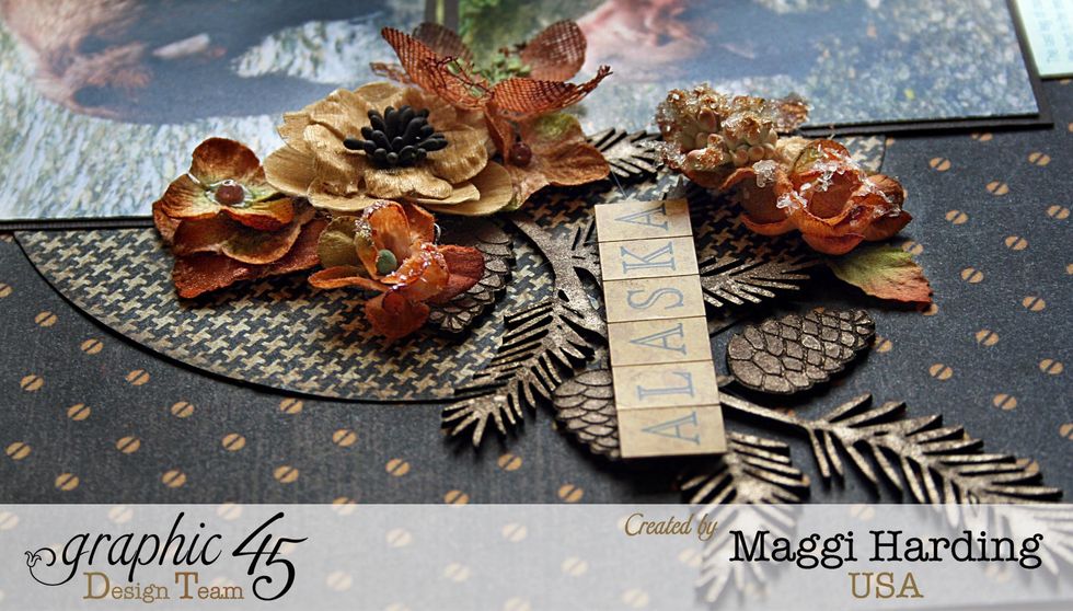 Flower and title detail closeup.