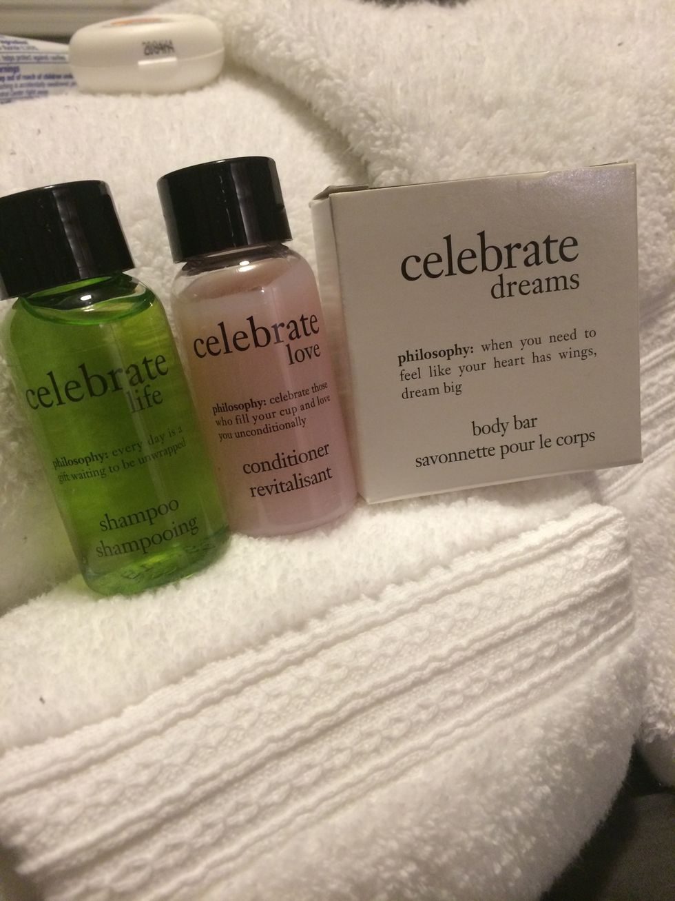 Fluff up those clean towels and lay out the extra toiletries you took from your last hotel stay (or snag some travel shampoo, conditioner and lotion at Target).