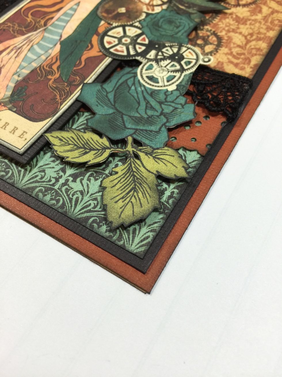Foam tape really adds nice dimension to the card.