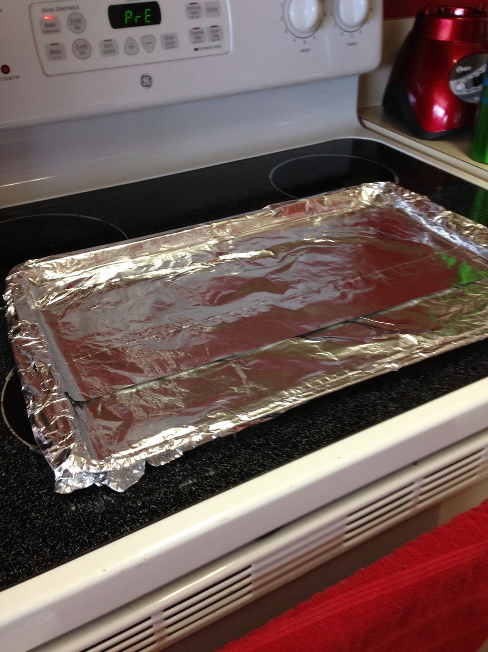 Foil a shallow pan or spray one with cooking spray