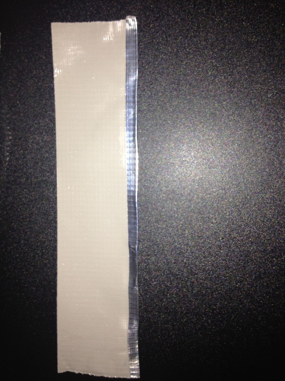 Fold a small strip up and repeat until no stickiness is showing.