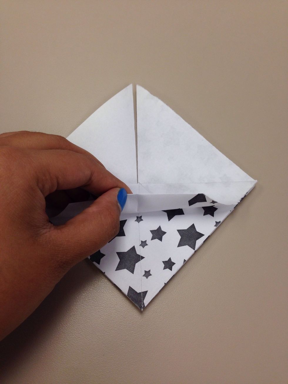 Fold again and crease well