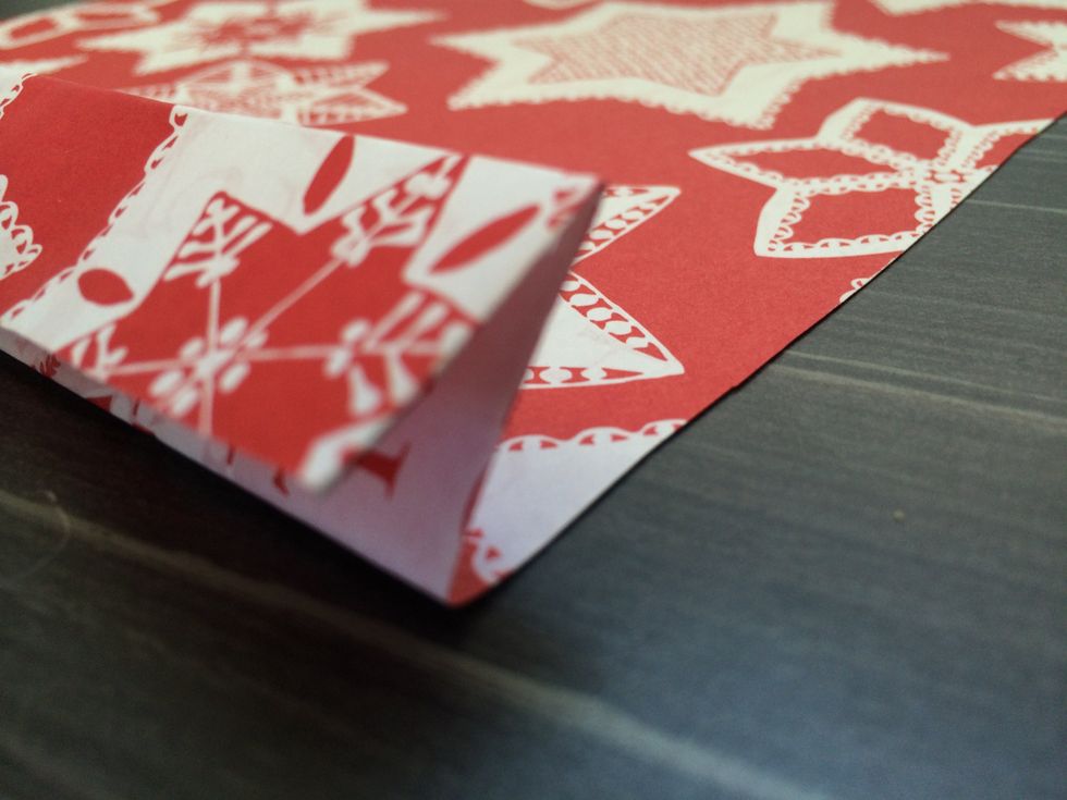 Fold again in the opposite direction and repeat.
