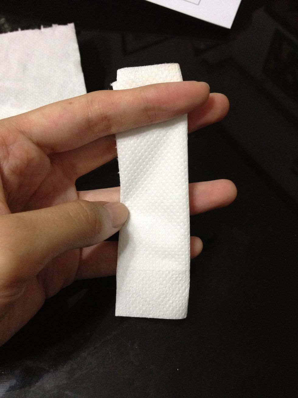 Fold again.