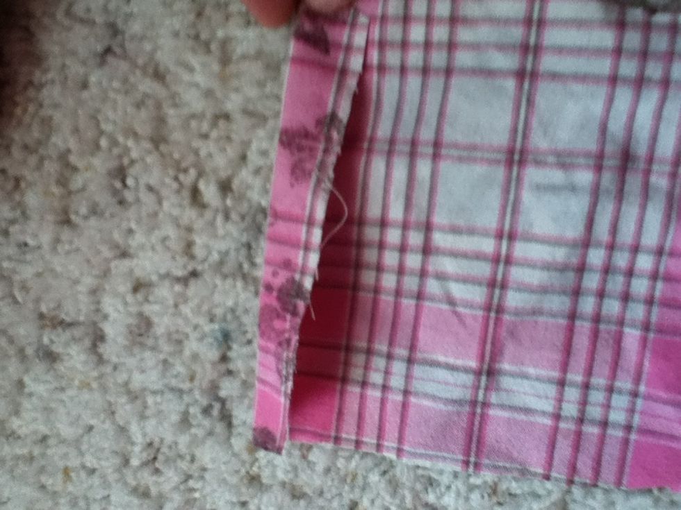 Fold all sides of your square down