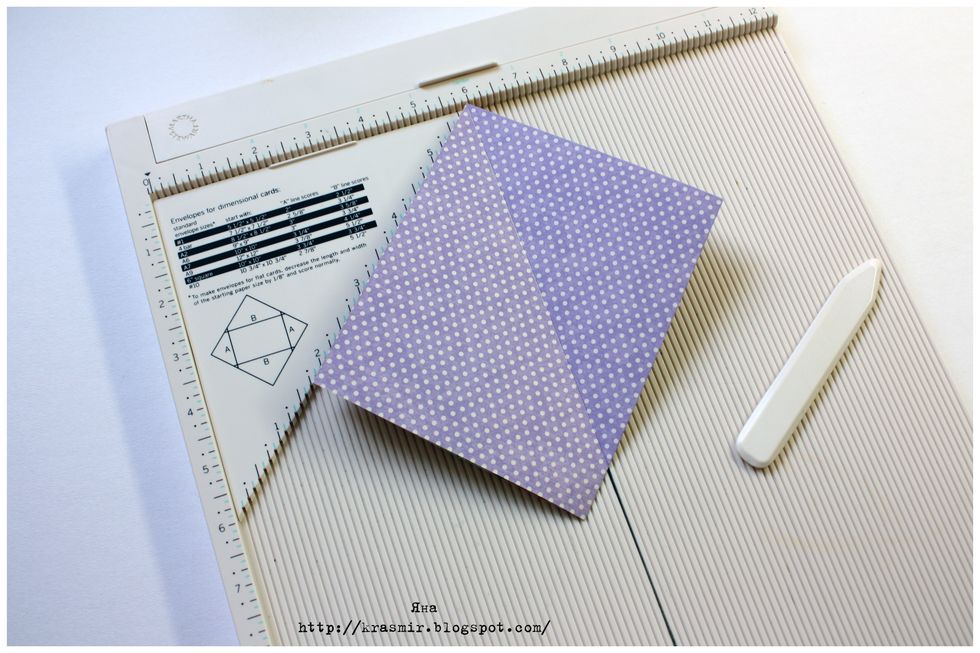 Fold along the diagonal can be done by hand and a ruler , \u00a0but you can with the help of the board for scoring