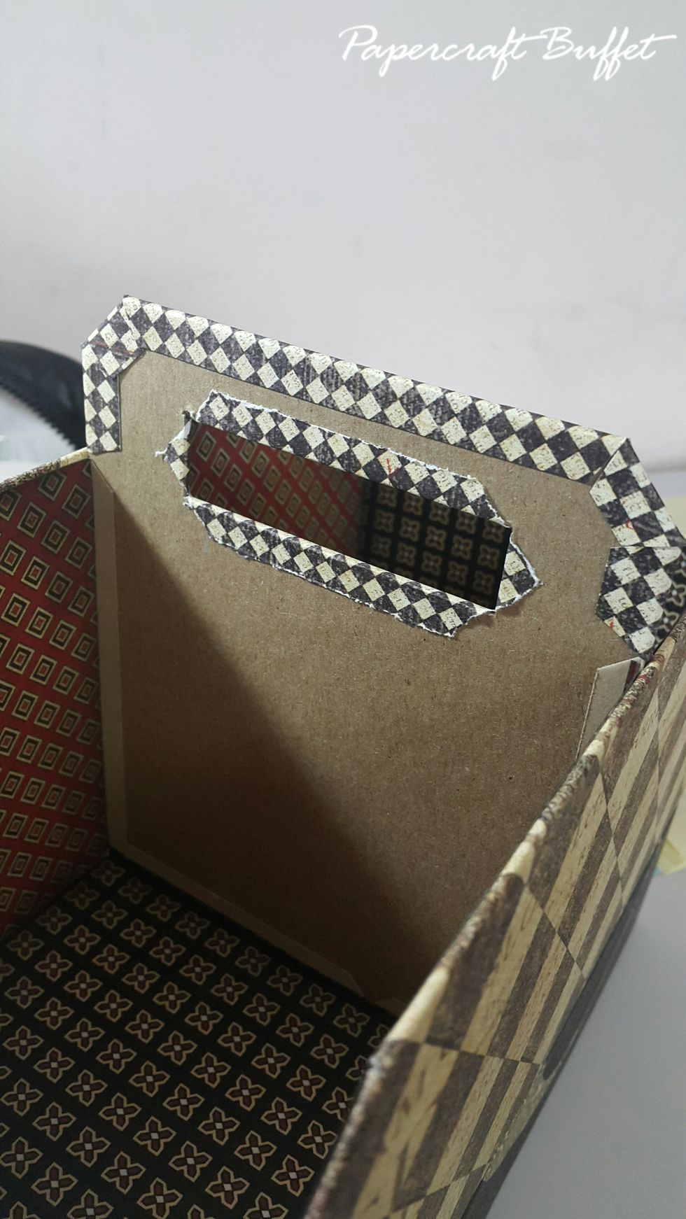 Fold and adhere the excess