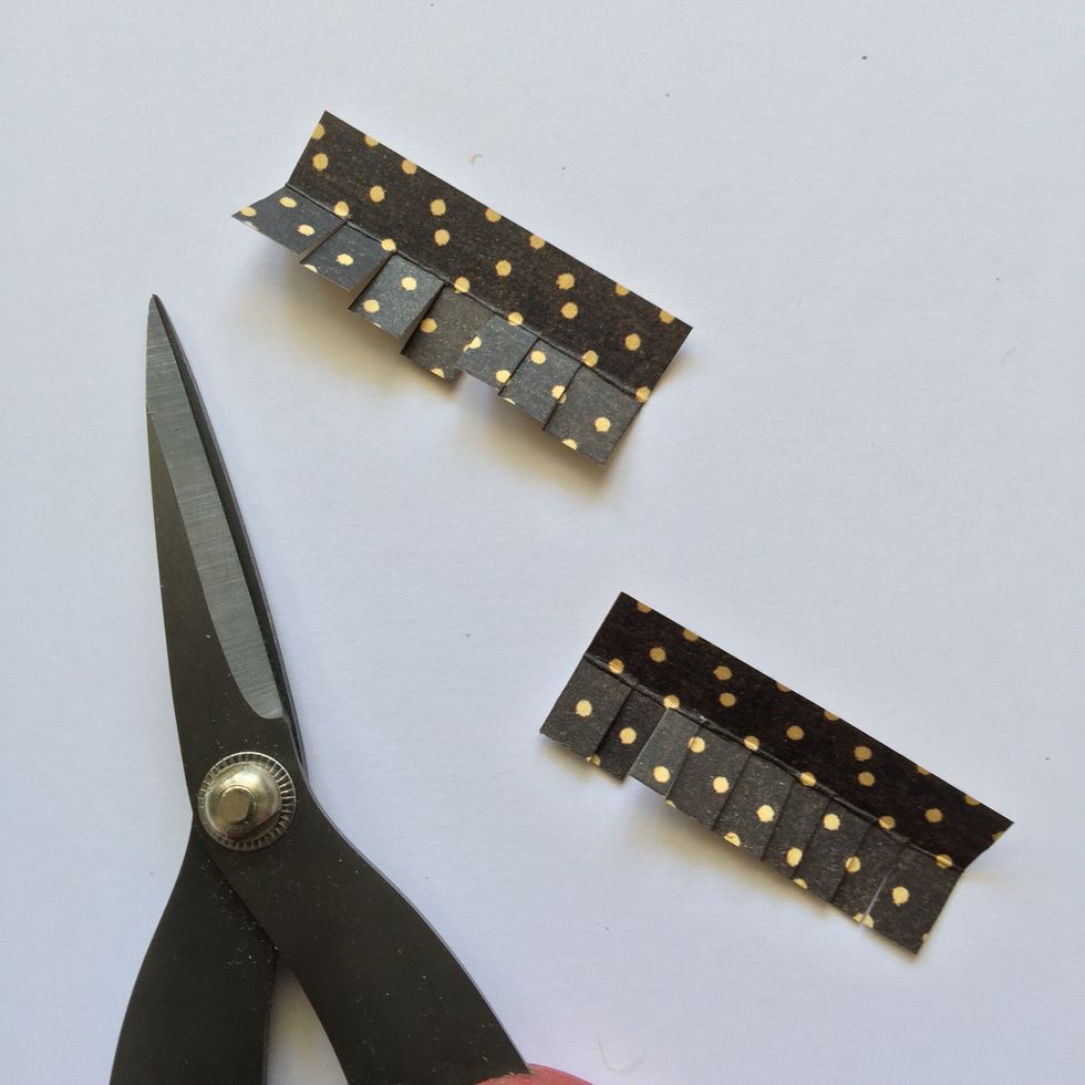 Fold and cut them as shown.