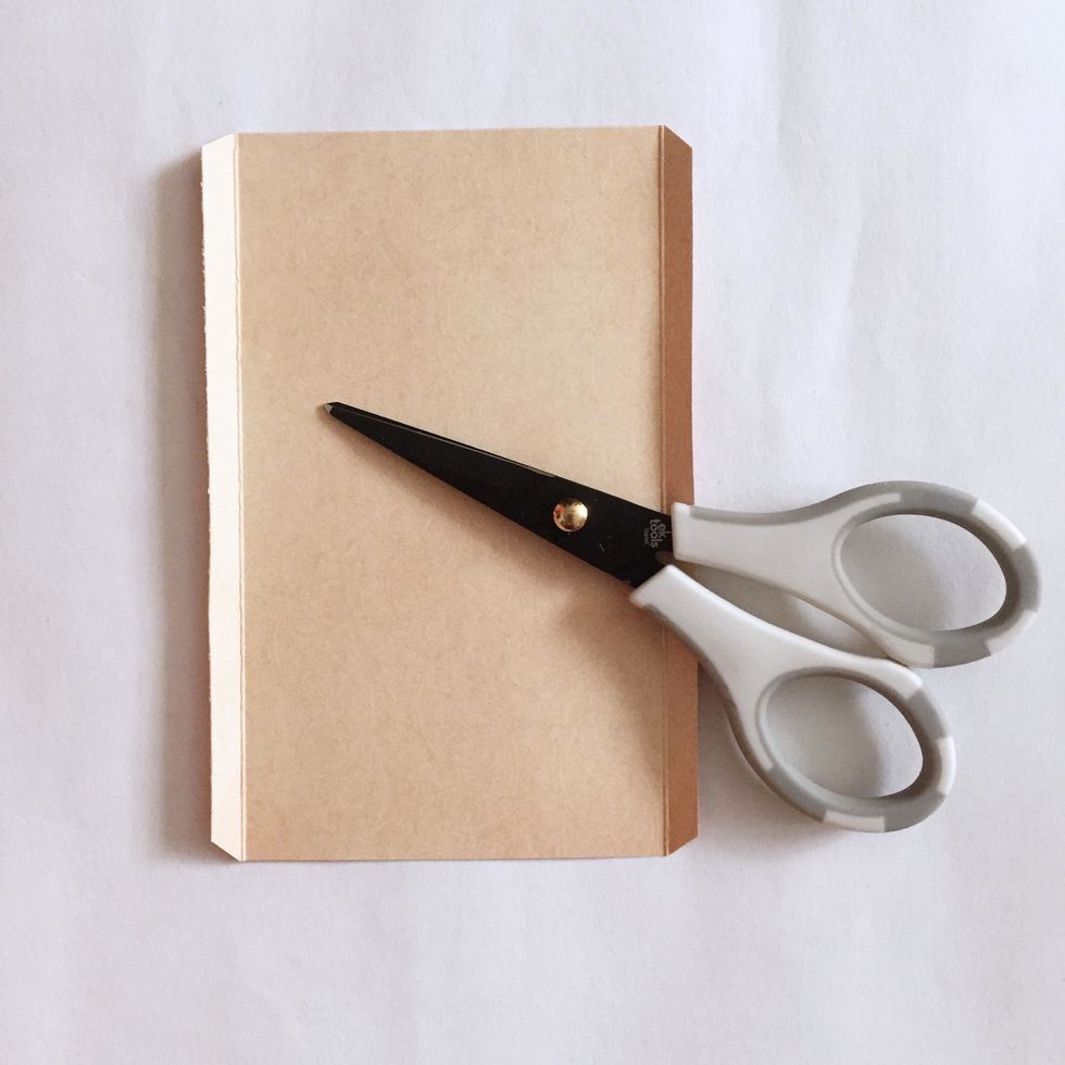 Fold and trim off the edges. Tapering off the edges is optional, you can just leave it as it is if the right angle edges doesn't bother you that much as I do.