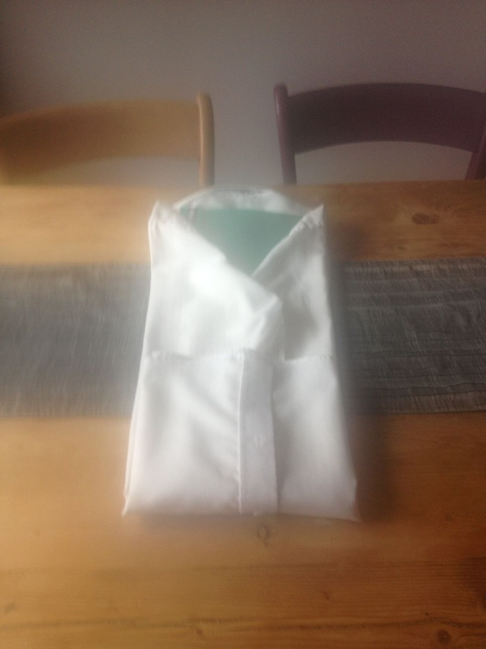 Fold approximately 1/3rd up from the bottom