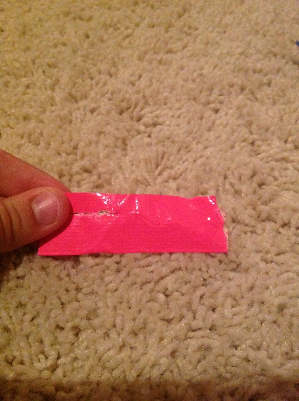 Fold big piece in half DO NOT rip it like i did.