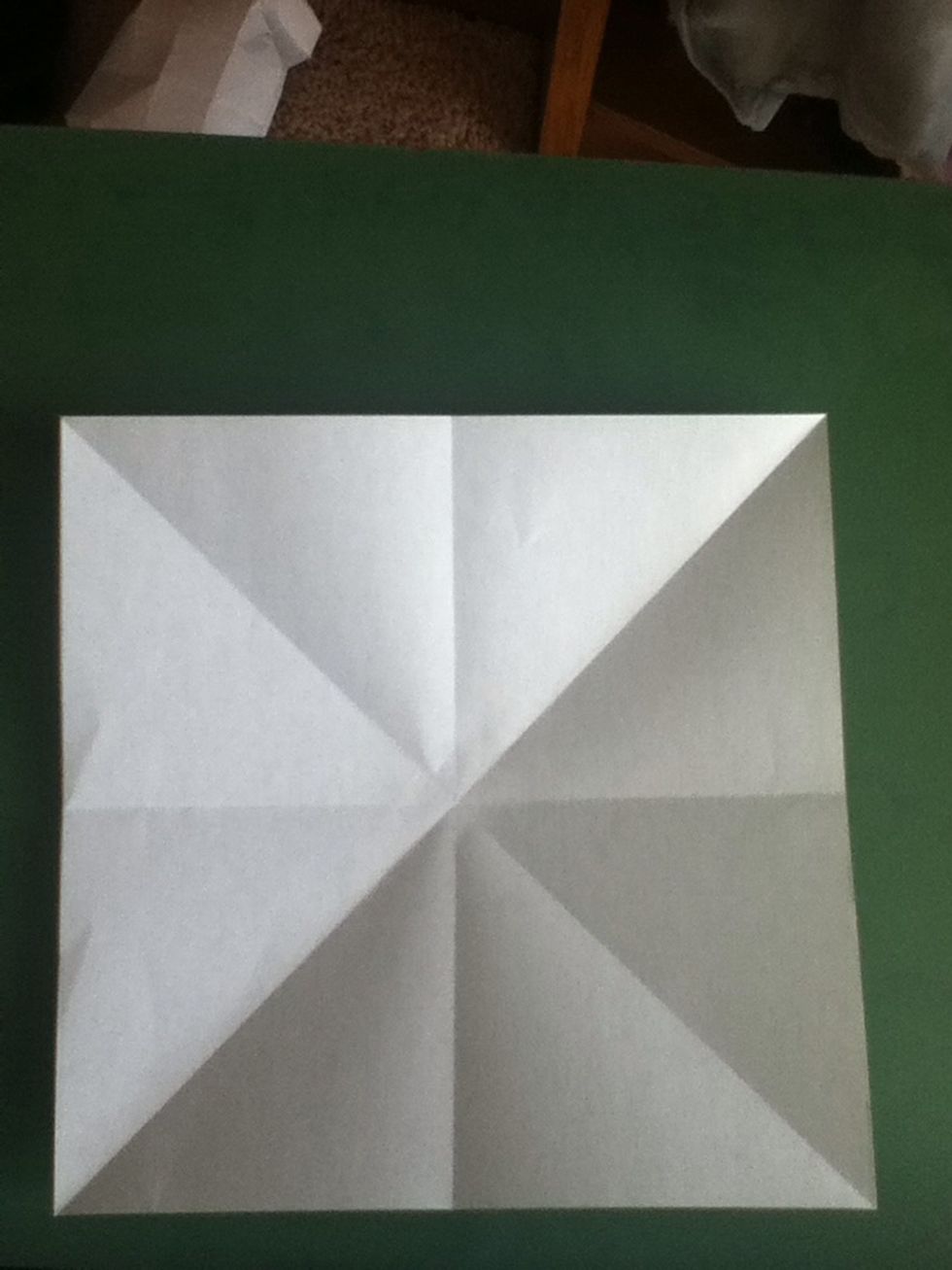 Fold both diagonals