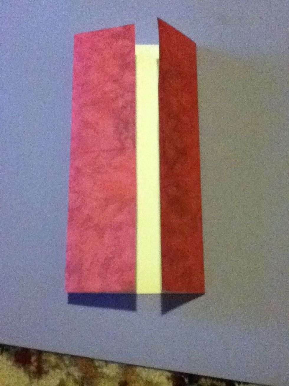 Fold both sides into the middle