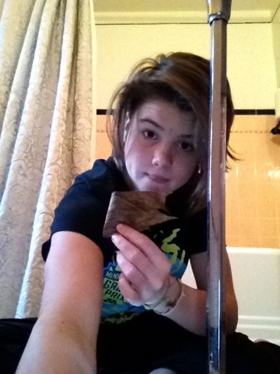 Fold both sides over (this picture only shows one