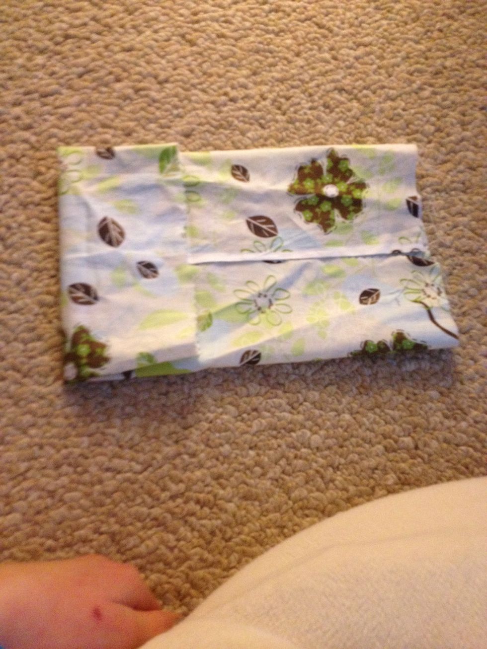 Fold both sides up to the crease