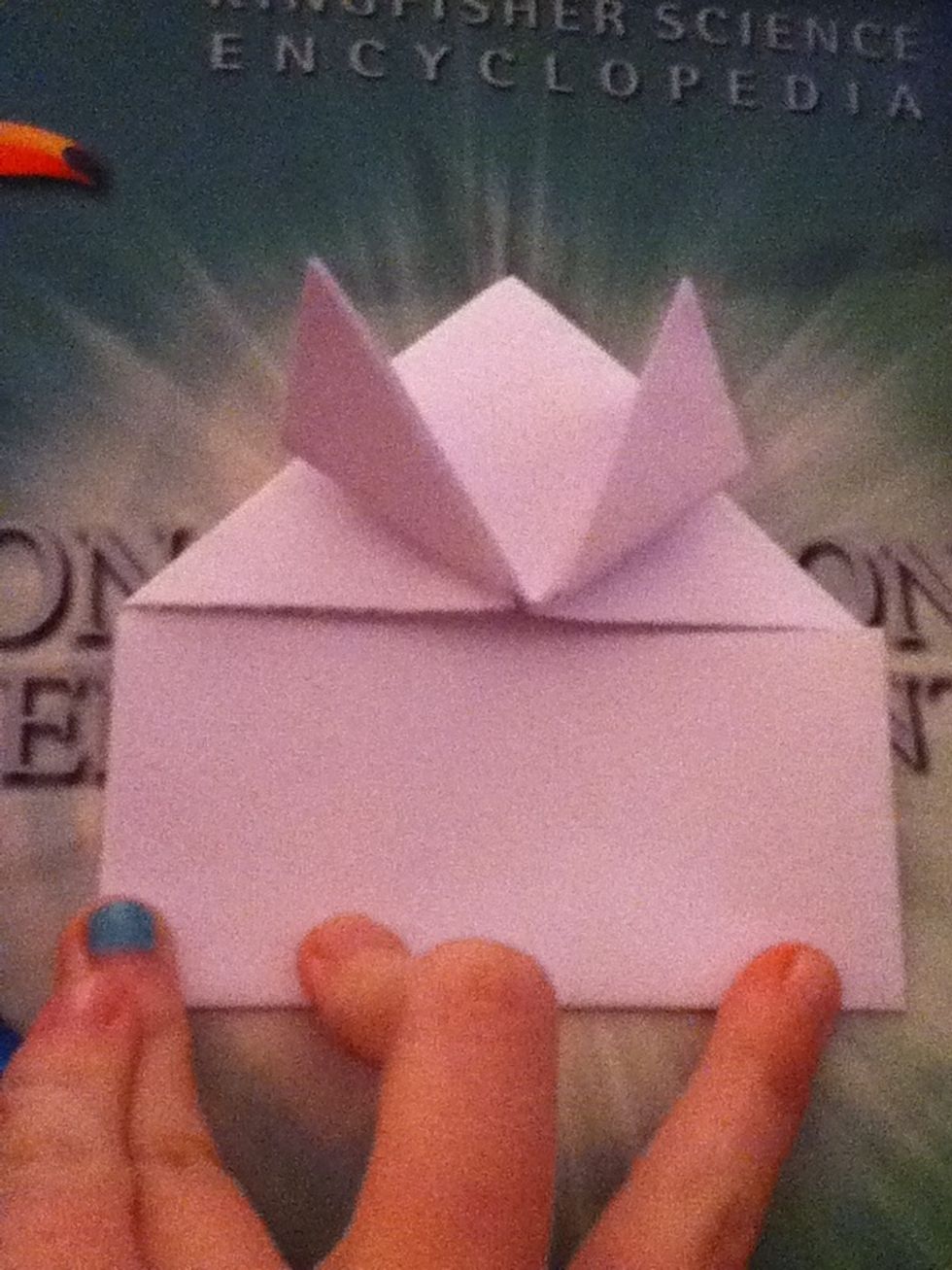 Fold bottom bit upwards