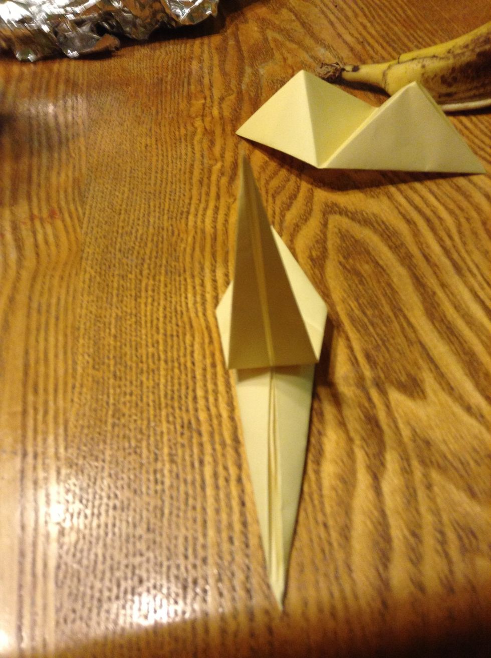 Fold bottom flap up