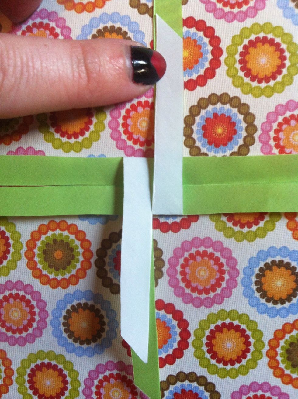 Fold bottom right up.