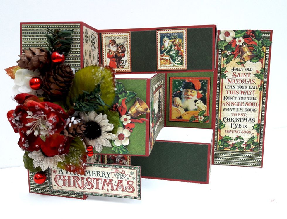 Fold card and put in envelope :)